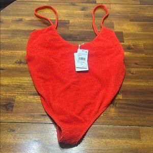 Good American Red One-Piece Swimsuit